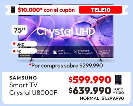 Cupón TELE10 en smart tv