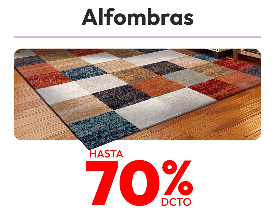 Alfombras hasta 70%