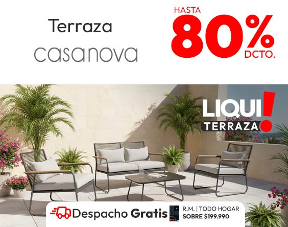 Liqui Terraza hasta 80% descuento