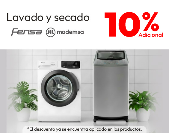 Mademsa/Fensa Lavado 10% descuento adicional