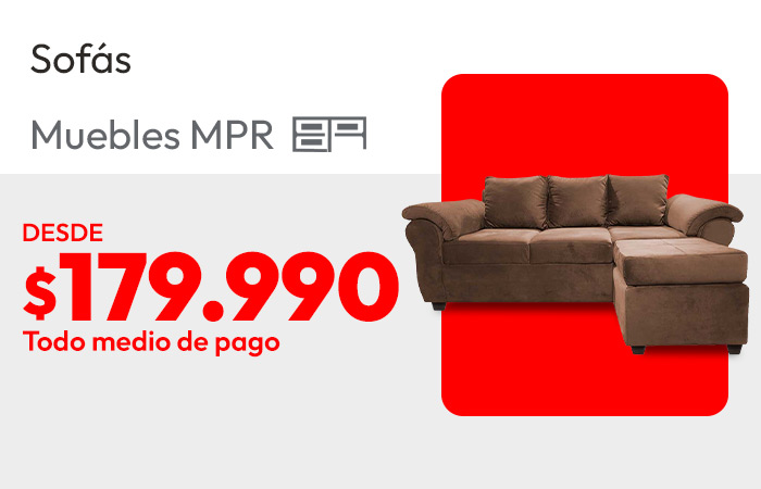 Sofás MPR desde $179.990
