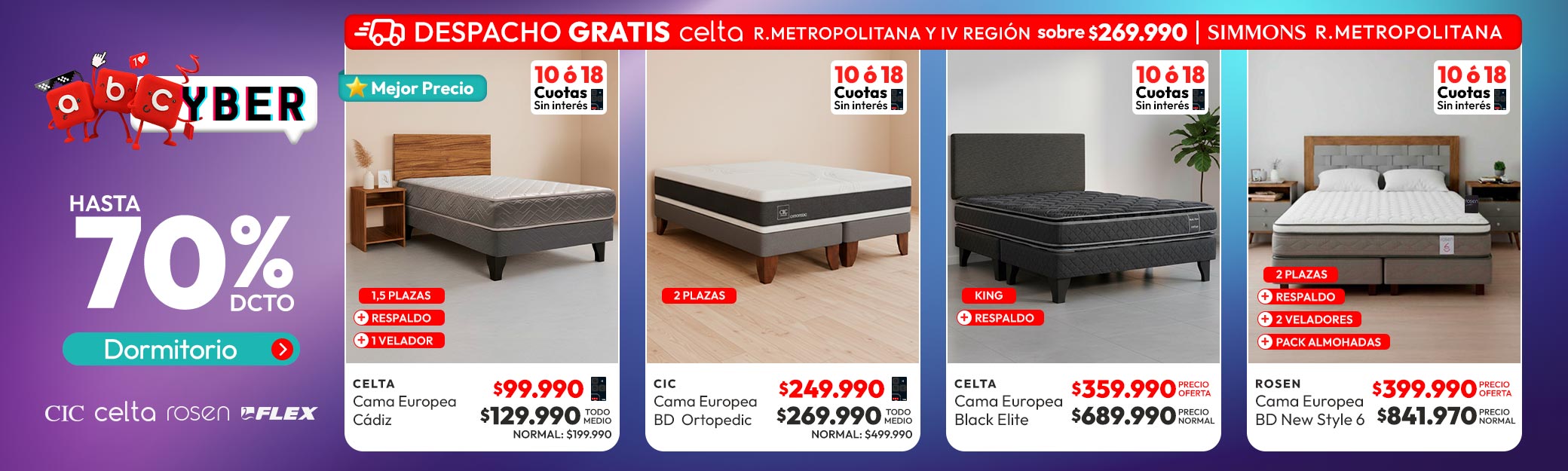 Dormitorio + despacho gratis RM