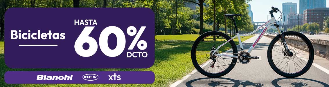 bicicletas hasta 60% dcto