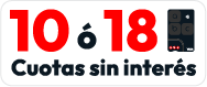 10 o 18 Cuotas sin interés