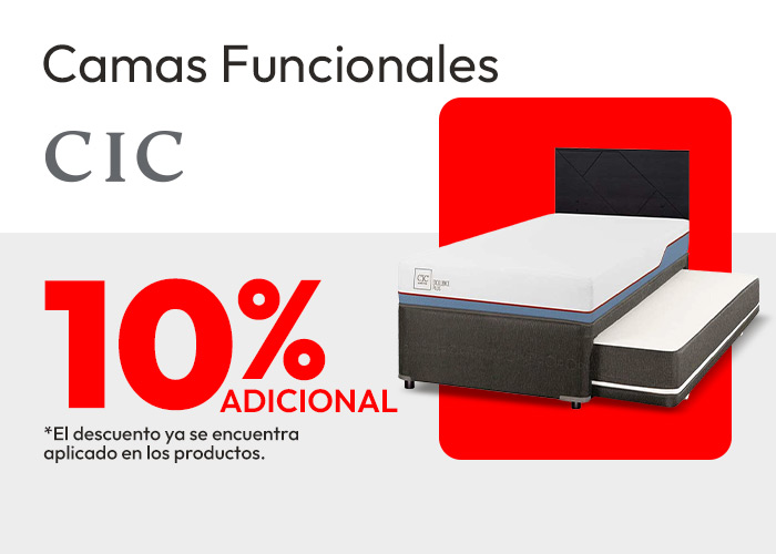 Camas Funcionales CIC 10% adicional