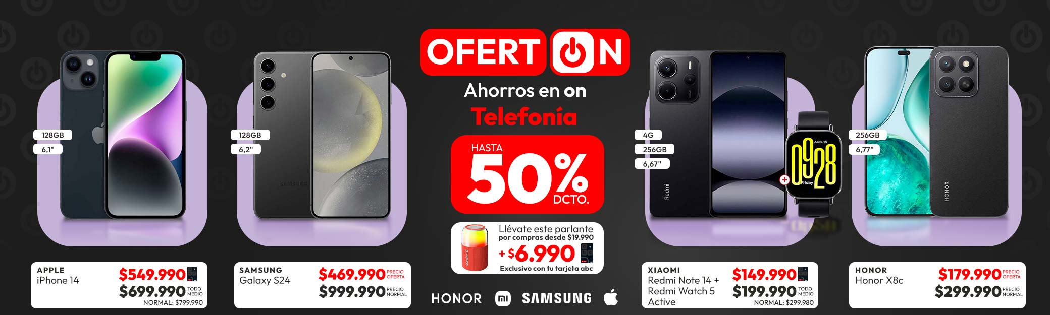 telefonía hasta 50% dcto
