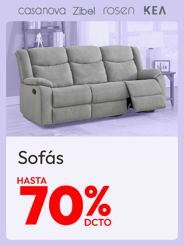 Sofás hasta 70%