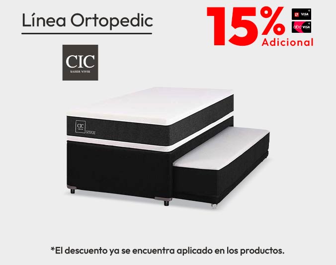 15% dcto adicional TLP Linea Ortopedic CIC