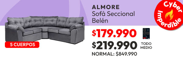 Sofá seccional almore