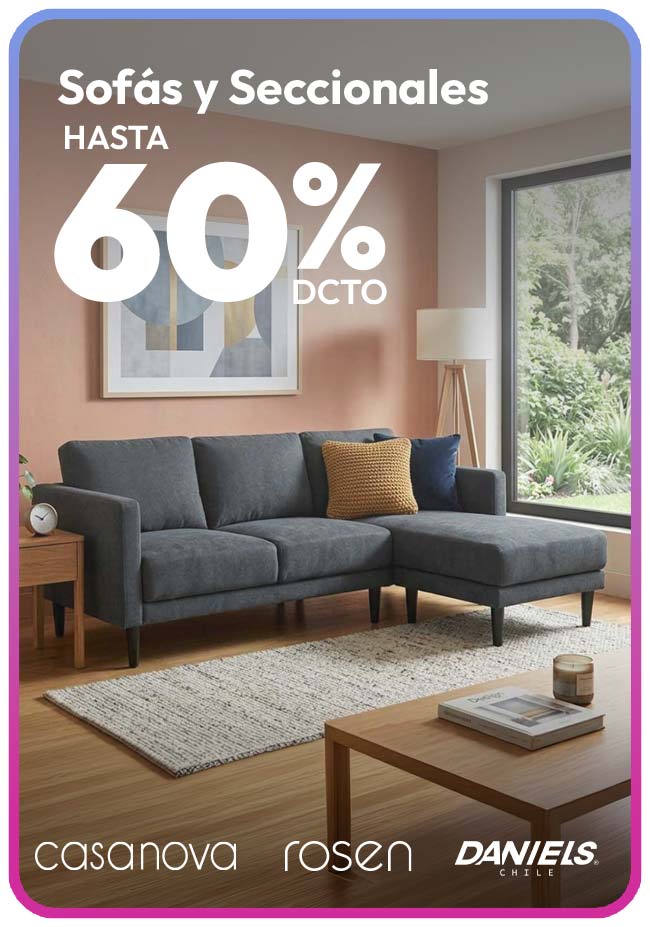 Sofás y Sillones hasta 60% de dcto