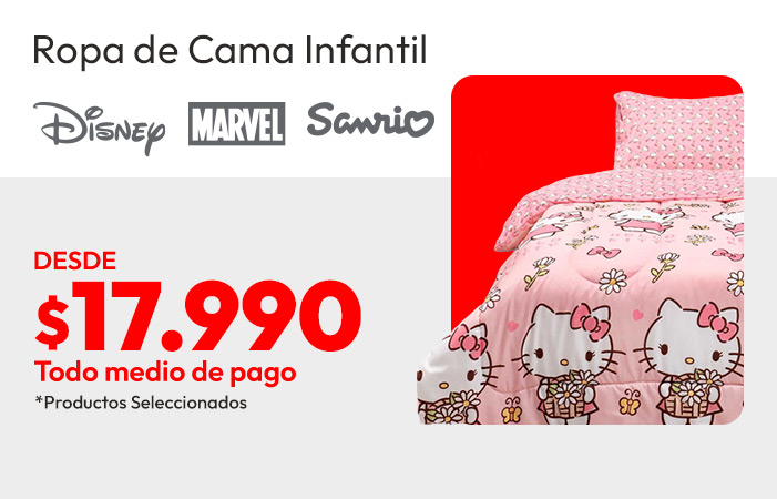 Ropa de Cama Infantil desde $17.990