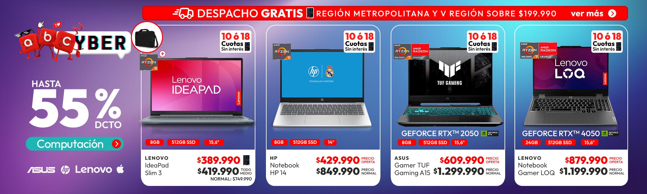 Computación hasta 55% dcto