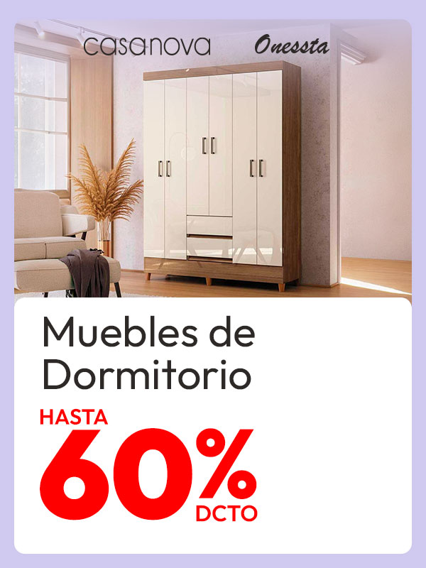 Muebles de Dormitorio Hasta 60% de dcto