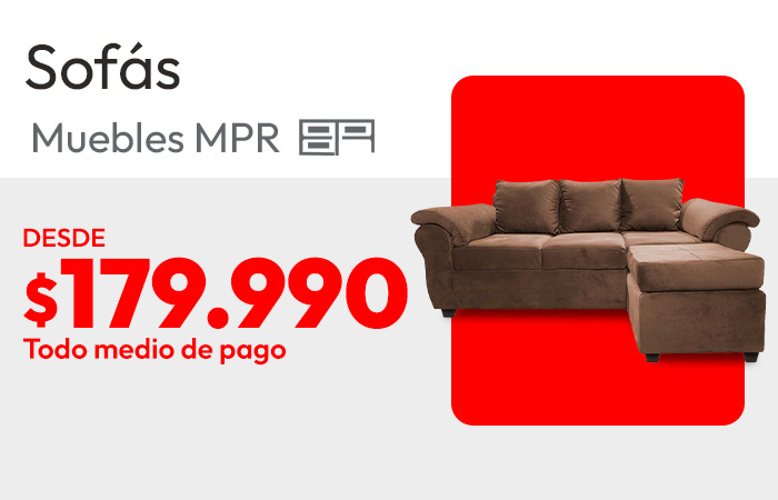 Sofás MPR desde $179.990
