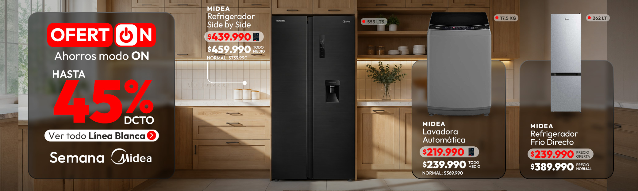 Semana Midea - oferton hasta 45% de dcto