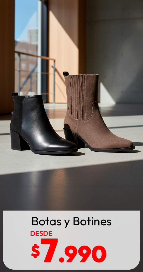 Botas y botines desde $7990
