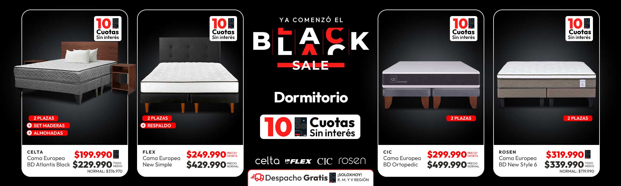 Dormitorio hasta 60% dcto
