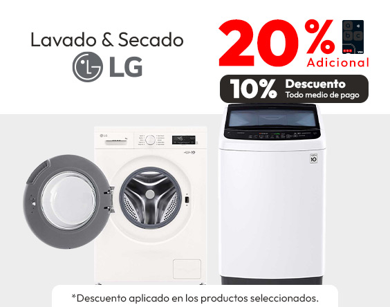 10% Adicional Lavado y secado LG
