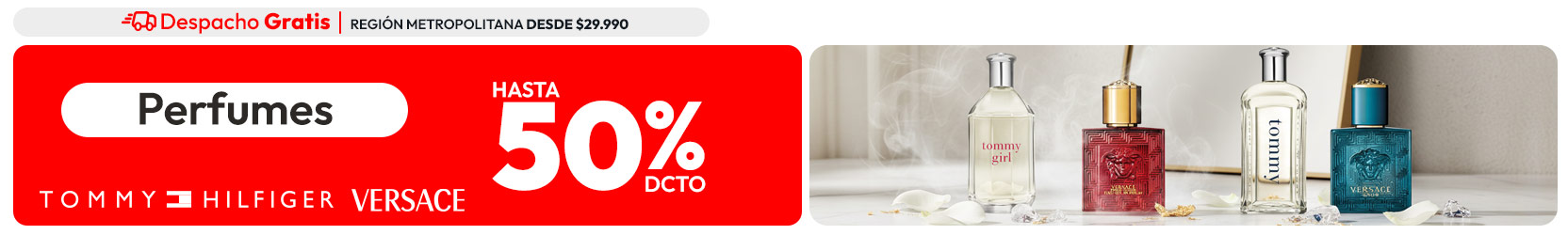 Perfumes con Despacho Gratis desde $29.990 en R.M.