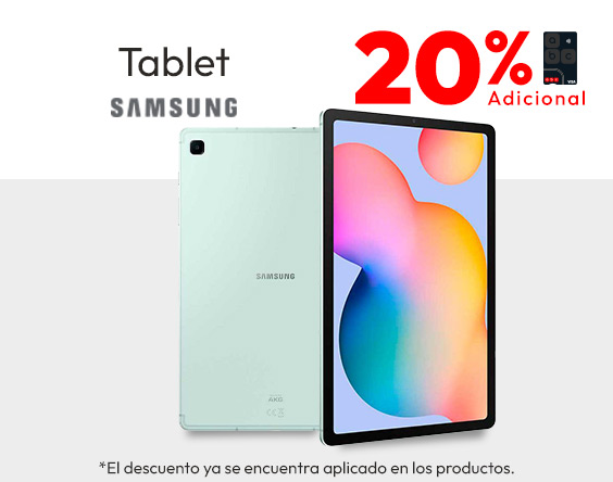 Tablet 10% adicional Samsung