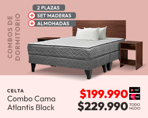 Combos de dormitorio hasta 50% descuento