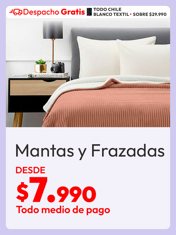 Ropa de cama desde $7.990