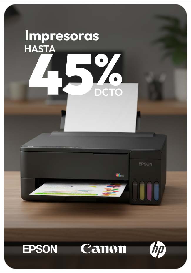 Impresoras hasta 45% dcto