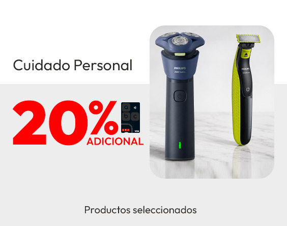 20% ADICIONAL TLP EN CUIDADO PERSONAL, plus seleccionados