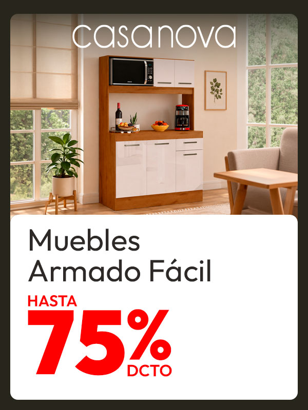Muebles Armado Fácil hasta 75% de dcto