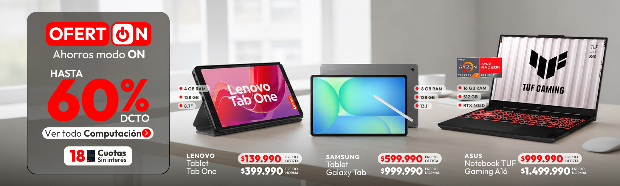 Computación hasta 60% dcto
