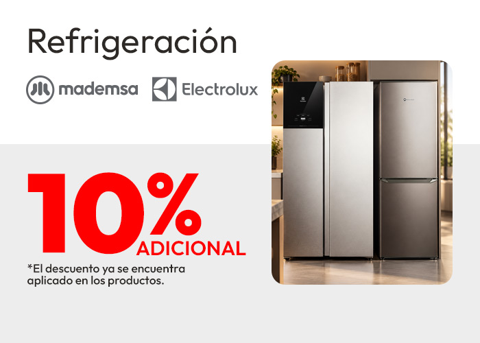 Refrigeracion 10% adicional /prod seleccionados