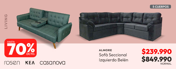 Living hasta 70% descuento