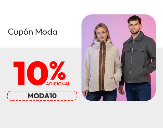 10% adicional con cupon moda 10