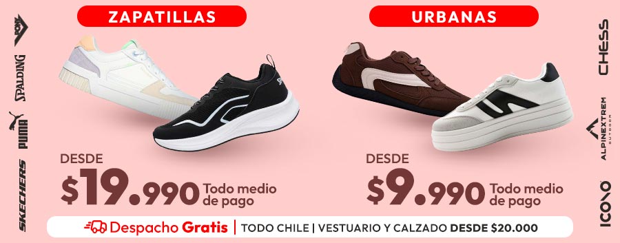 Zapatillas desde $9.990