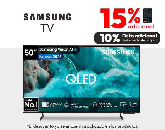 Samsung TV 10% adicional TMP