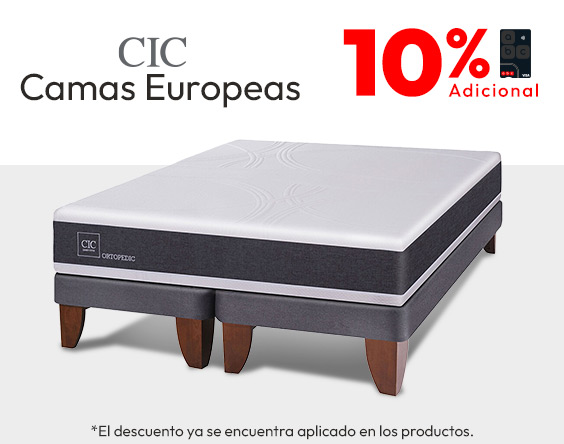 Cic camas europeas 10% dcto. adicional ABCVisa