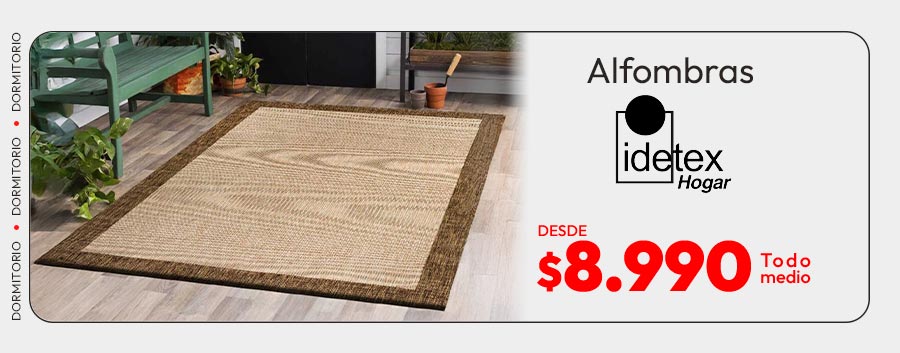 Alfombras Idetex desde 8990
