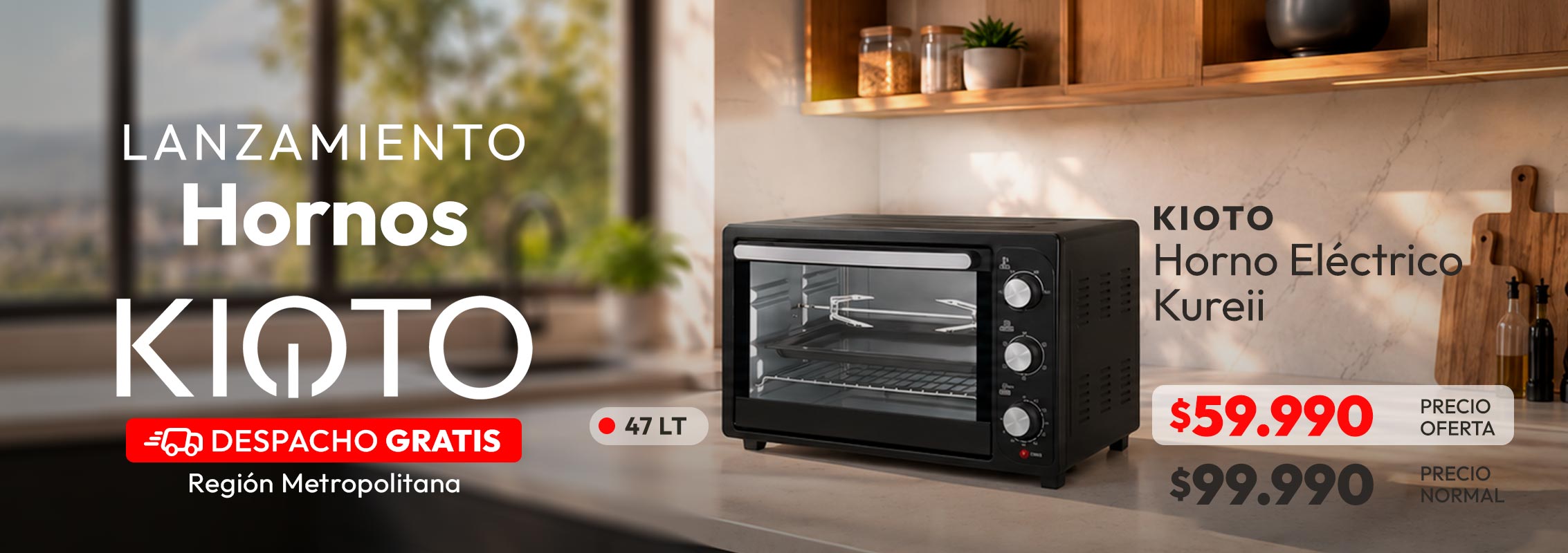 Lanzamiento Horno Kioto + panqueuquera de regalo