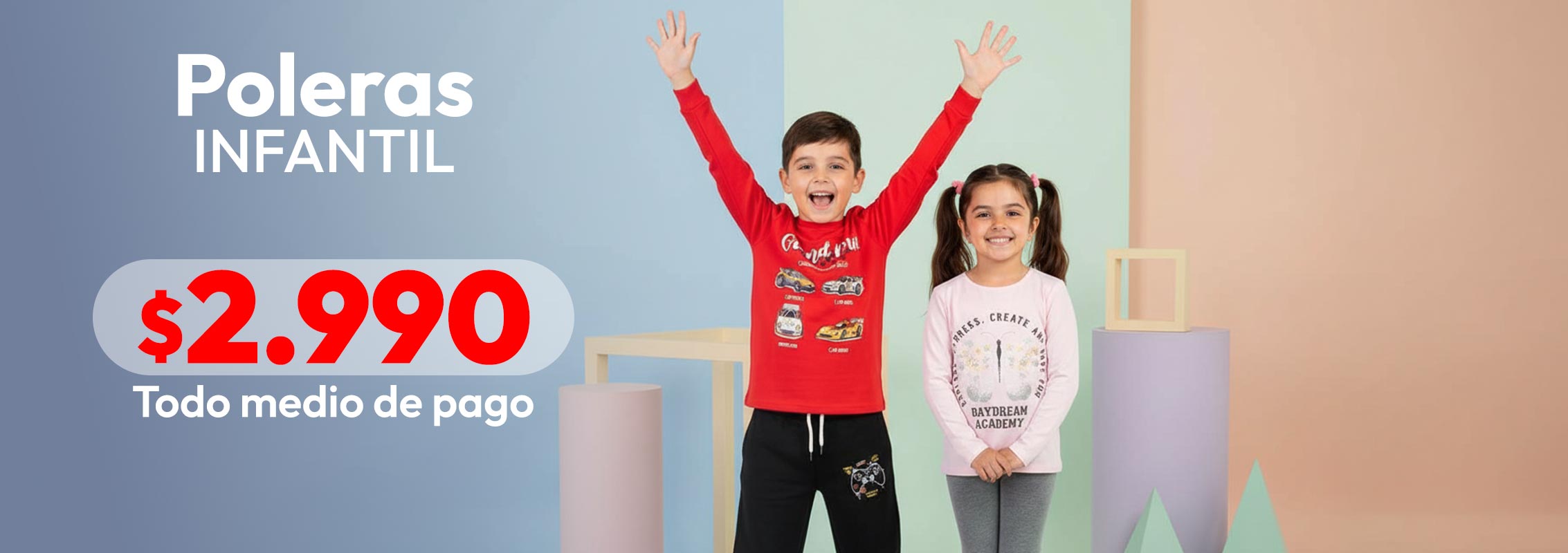 Poleras infantil $2.990
