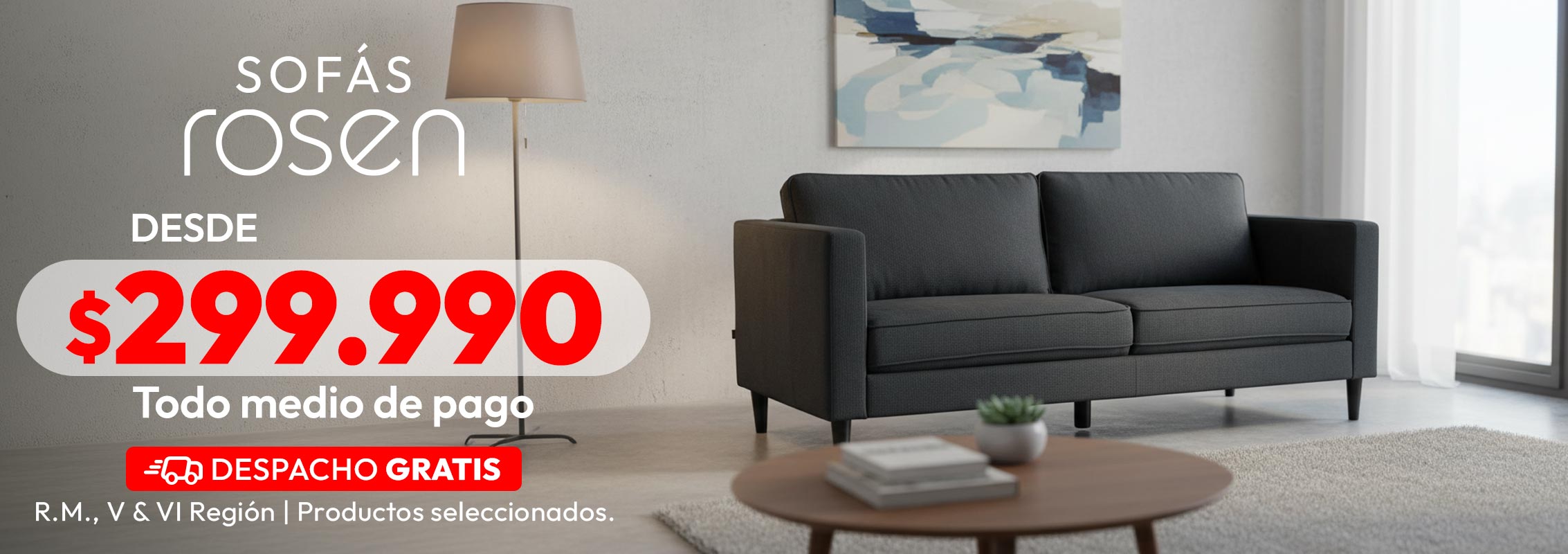 Sofas Rosen desde $299.990