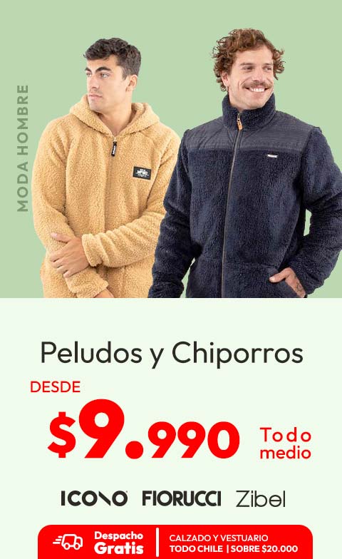 peludos y chiporros desde 9990 despacho gratis 