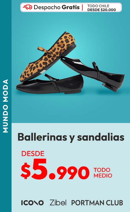 Balerinas y sandalias desde 5990