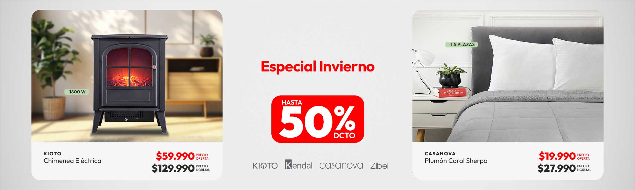 Especial invierno hasta 50% dcto