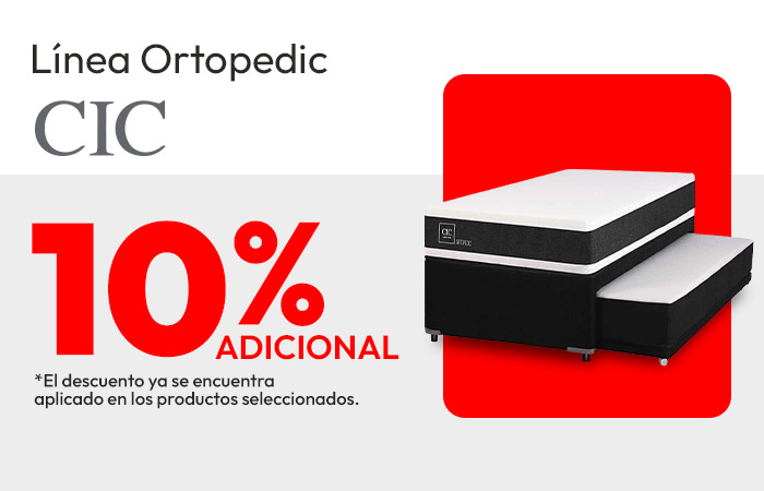 Línea Ortopedic CIC 10% adicional / prod seleccionados