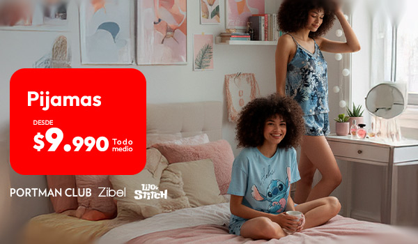 Pijamas desde 9990