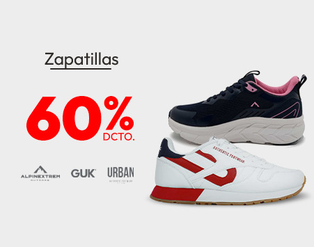 Zapatillas 60% descuento