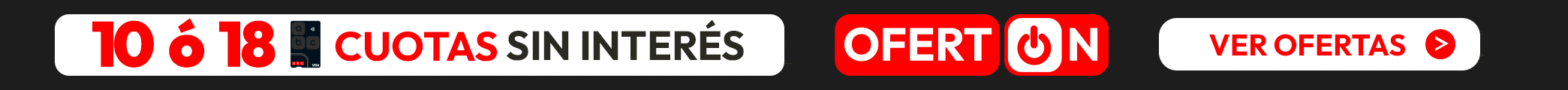 Aprovecha el ofertón con 10 o 18 cuotas sin interés con tu tarjeta abc