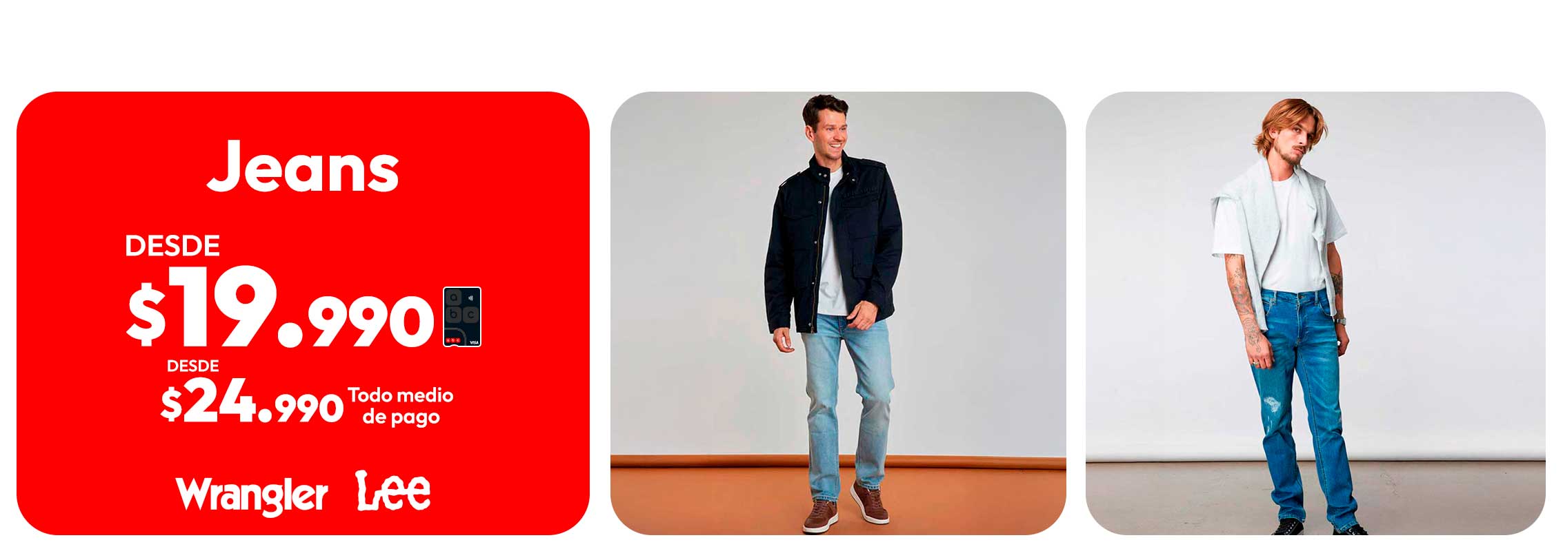 Wrangler & Lee desde $19.990