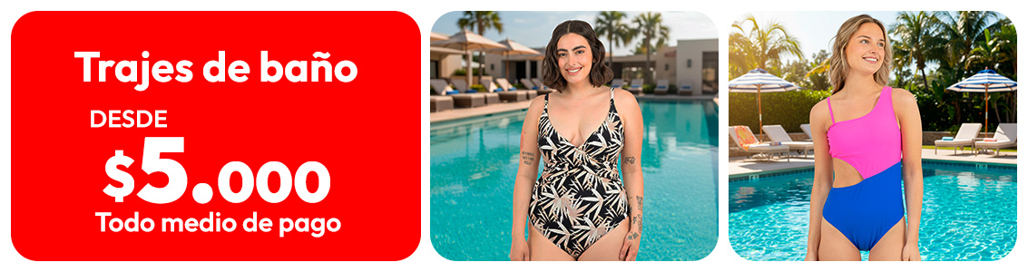 Trajes de baño desde $5.990