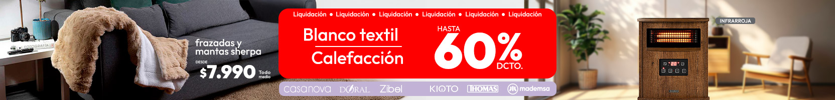 Blanco textil / Calefacción 
